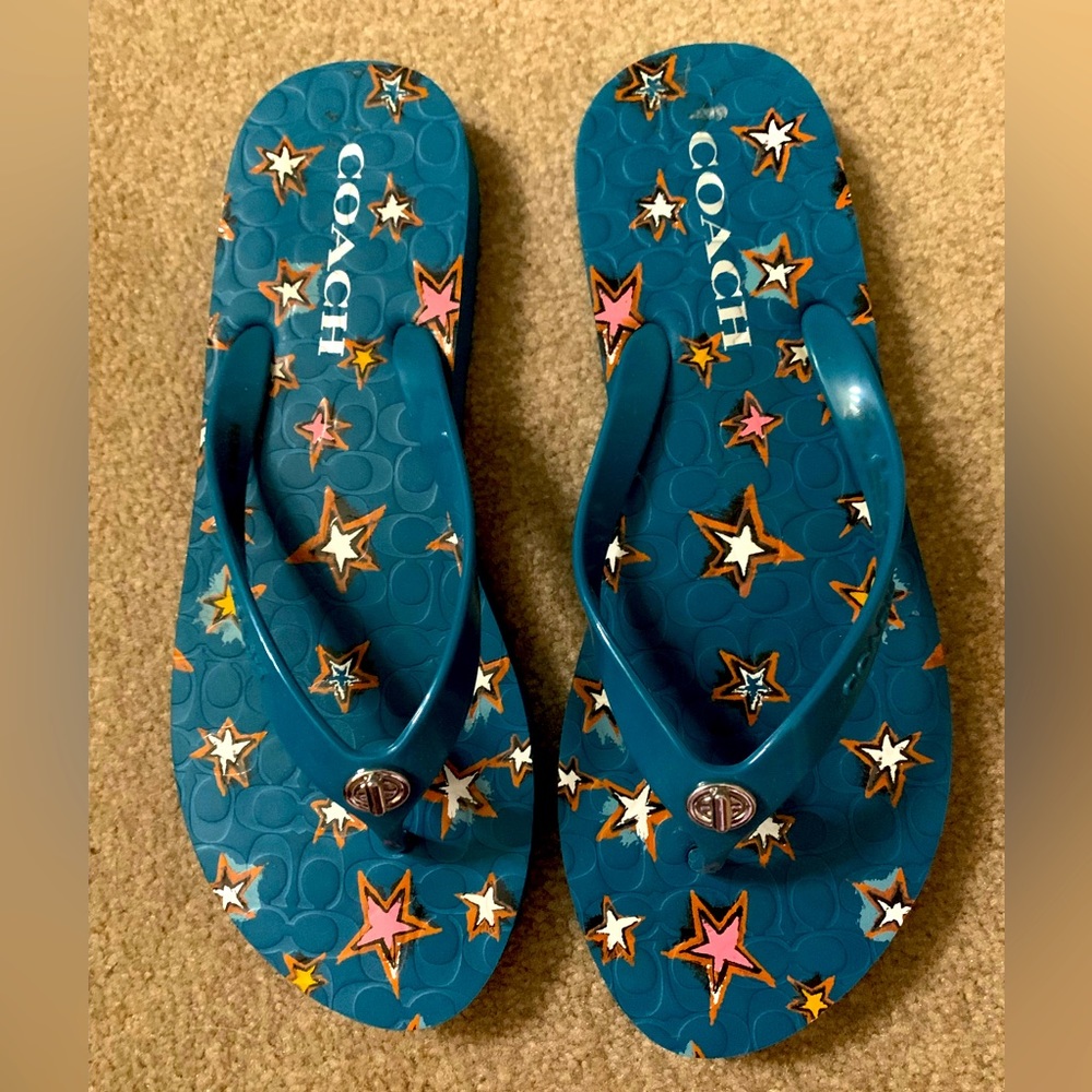 Coach flip flops